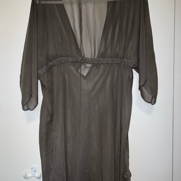 La Vie En Rose Aqua Chiffon Swimsuit Cover - Picture 10 of 10